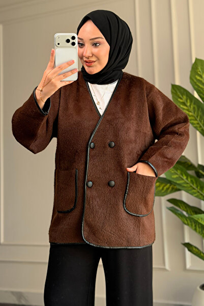 My City 40840 - Stylish Comfortable 4-Button Angora Women's Knitwear Long Car...