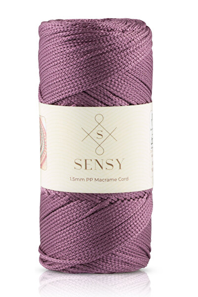 SENSY 1.5 Mm - 100 gr Polyester Makrome Ipi Mürdüm 150 M Polyester Makrome Ip...