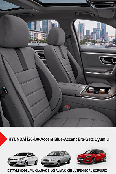 GM-DESIGN Oniks Füme Oto Koltuk Kılıfı (HYUNDAİ İ20-İ30-Accent-Blue-Era-Getz ...