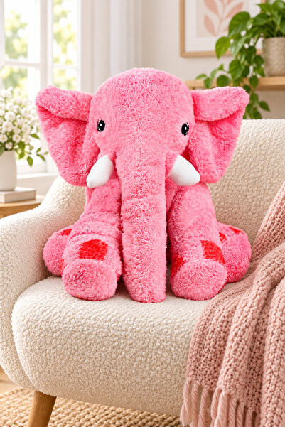 Özgüner Oyuncak *Large Size 90 cm Elephant Plush – Cute and Soft Friend for L...