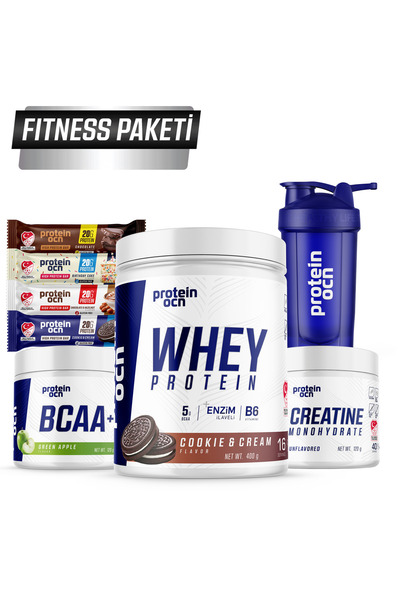 Proteinocean Fıtness Paketi -Cookie & Cream / Yeşil Elma