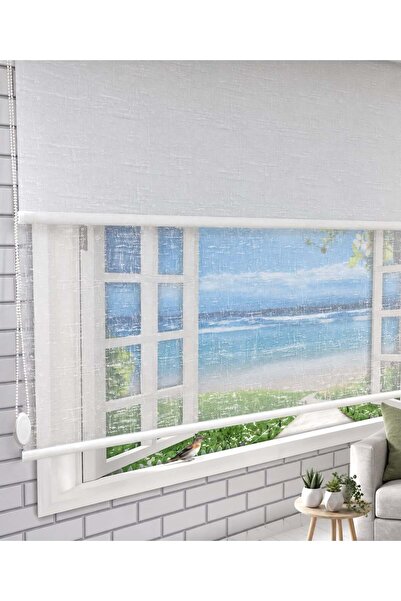 İREMKARAHOME Çift Mekanizmalı Tül Ve Stor Perde - Model 10