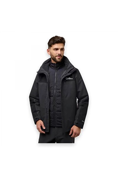Jack Wolfskin Jasper 3in1 Erkek Gri Outdoor Ceketi ERKEK OUTDOOR CEKETİ A61858