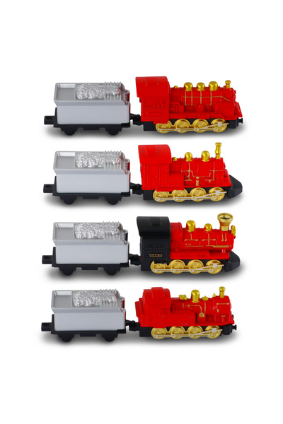 DRİVETECHNO Machetă locomotivă jucărie TechnoDrive cu remorcă detașabilă în c...