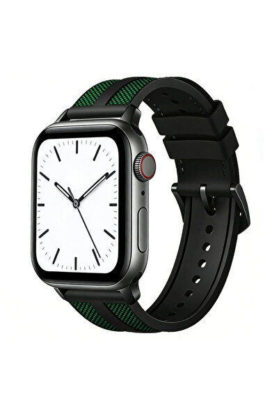 PSGT Apple Watch 44-45-49 Series( 10-11 46 mm )Uyumlu Flame Hibrit Naylon Örg...