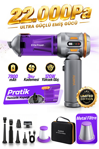 auhma AHV-24 LIMITED EDITION – 22.000PA Brushless Kablosuz Araç İçi Basınçlı ...