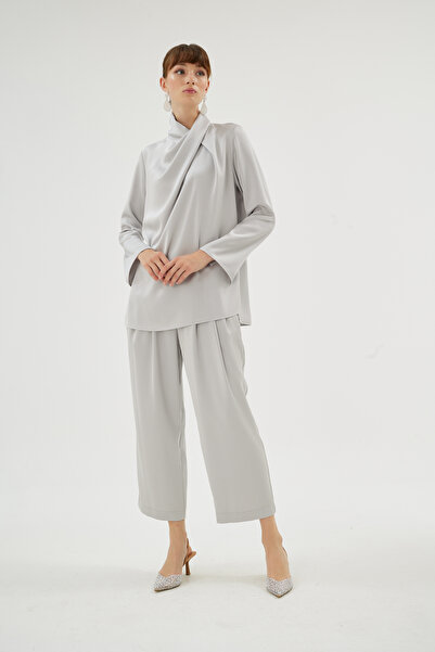 SENNA CRISTALLE PANTS Gümüş