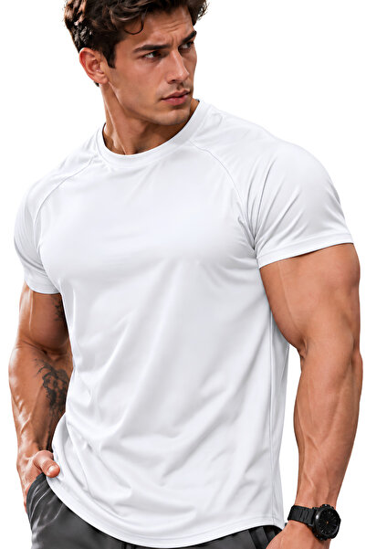 GENIUS STORE Ανδρικό αθλητικό μπλουζάκι Running Sports Gym Raglan Oval Cut Χτ...