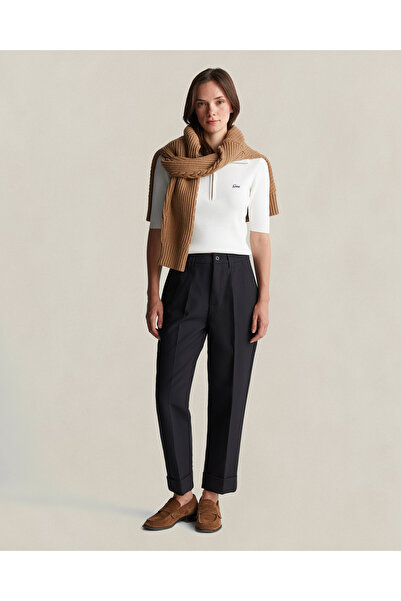 Gant Kadın Siyah Regular Fit Pantolon
