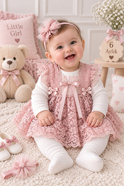 Petite Ponpon Baby Yeni Model Kız Bebek0-6Ay Yenidoğan Elbise 6'Lı Mevlütlük ...