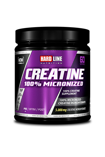 Hardline Kreatine (CREATİNE) % 100 Mikronize 300 gr 60 Servis