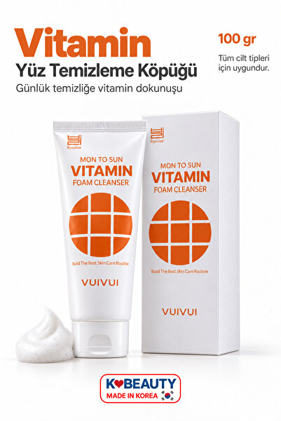 Vitamin10 Foam Cleanser Yorgun Ciltlere Özel 10 Vitamin Içerikli Yüz Temizleme Köpüğü 100gr
