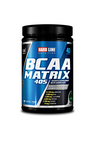 Hardline Bcaa Matrix 405 - 600gr - Yeşil Elma Aromalı