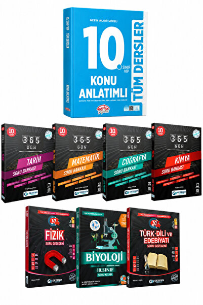 Editör Yayınevi 10. Sınıf Konu Anlatımlı+Edebiyat+Matematik+Tarih+Coğrafya+Fi...