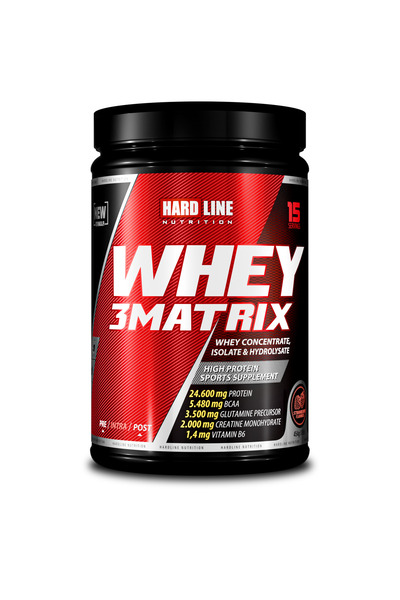 Hardline Whey3 Matrix 454 gr Çilek Aromalı (HALAL CERTIFIED)