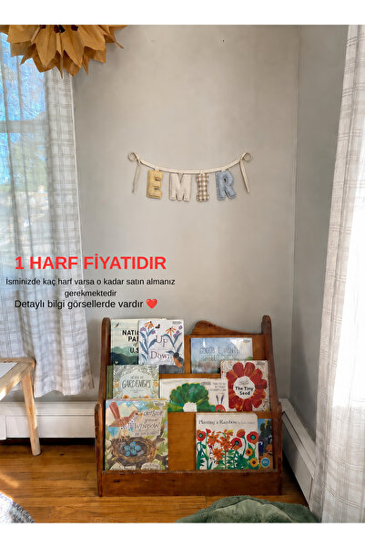 ETERNAL SUNSHINE Kişiye Özel Harf Flaması Bayrağı Duvar Dekorasyon Bebek Çocu...