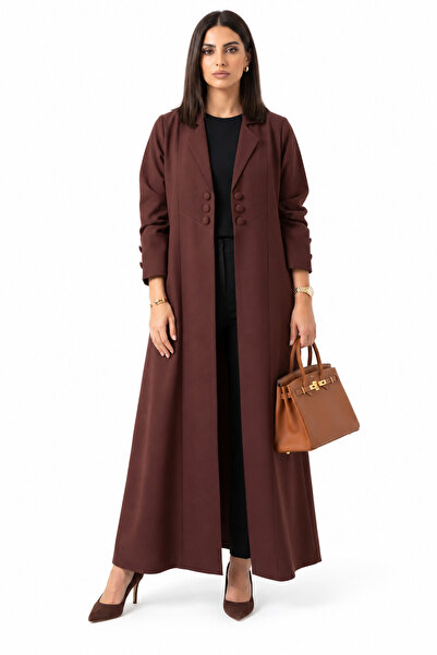 Azria Fashion عباءة كلاسيكية على طراز البليزر