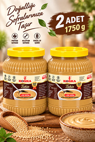 Koska Pet Tahin 1750 g x 2 Adet