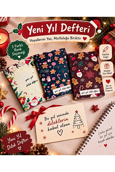 ÖZ KIRTASİYE Yeni Yıl Dilek Defteri (bu yılda tüm dilekleriniz kabul olsun ) ...