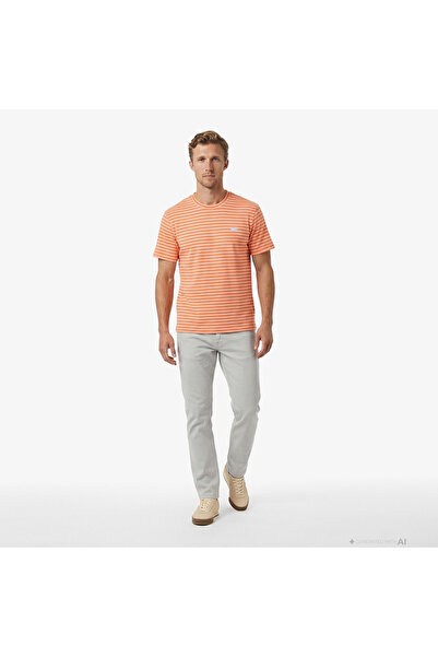 Lacoste Erkek Slim Fit Gri Jean Pantolon