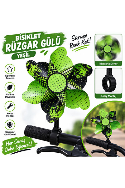 Yerli BİSİKLET Rüzgar Gülü - YEŞİL