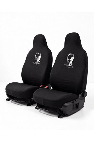 Antwax Renault Toros Oto Koltuk Kılıfı Penye Logo Baskılı Siyah