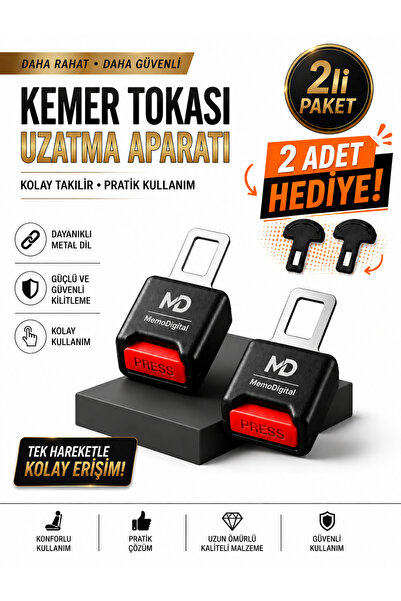 MemoDigital MD Tüm Araçlara Uyumlu Yükseltici 2 Adet