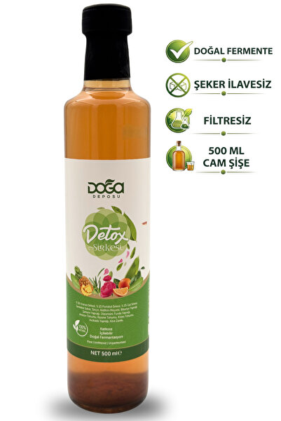 DOĞA DEPOSU %100 Doğal Detox Sirkesi 500 ml – Arınma ve Canlılık İçin Ferment...