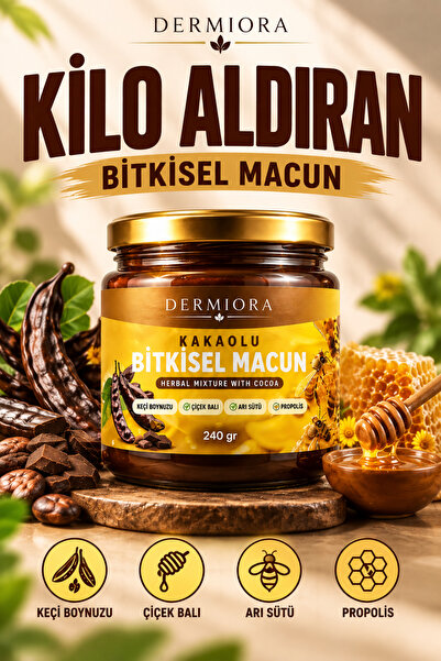 Dermiora Kilo Aldırıcı1 Bitkisel Karışımlı Arı Sütü ve Pekmezli Kakaolu Macun...