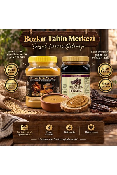 Hakbur Bozkır Yöresel Bozkır Tahin Merkezi Altın Susam Kavrulmuş Tahin 930 gr...