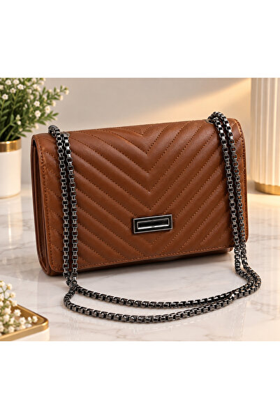 MAC&MOS women tan shoulder bag