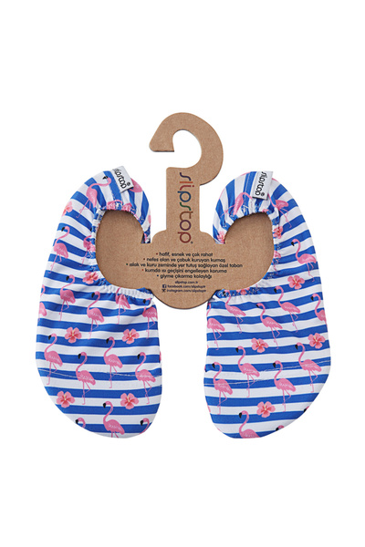 SLIPSTOP Slip Stop Stripe Junior Girl's Anti-Slip Booties Girl's Anti-Slip Bo...