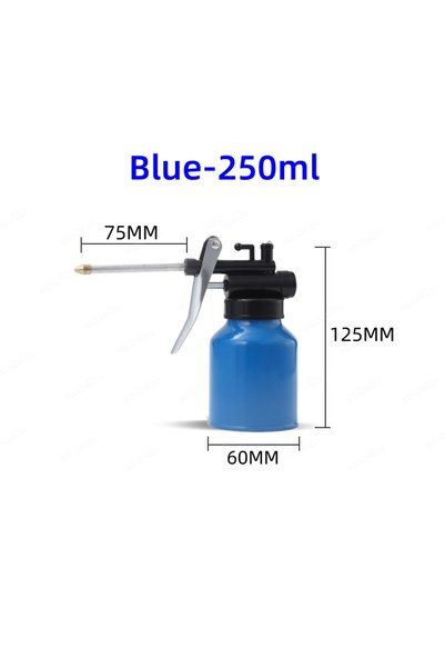 Choice Blue 250ml Oil Can Spout Thumb Pump Oiler Oil Can Pot Lubrication Oil ...