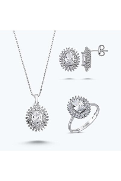 Altınbaş Altın Üçlü Oval Set