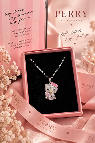 perry accessories Hello Kitty Tarnish Resistant Stainless Steel Silver Color ...