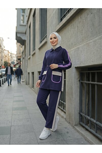 Wovi Moda Αθλητικά ρούχα Tesettür Γυναικείο σετ φόρμας, απλό και κομψό