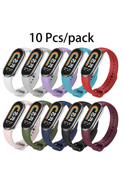 Choice for mi band 8 9 10 10 Colors 10 Pcs/Pack Strap for mi Band 8 9 10 11 S...