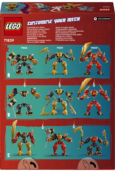 LEGO ®   Ninjago ®   Arin's Spinjitzu Battle Robot 71839- Creative Toy Building Set for Kids 7+ (213P)
