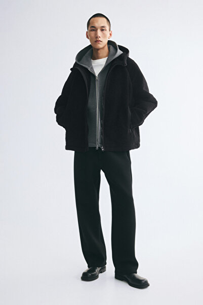 H&M Kapüşonlu Pelüş Ceket