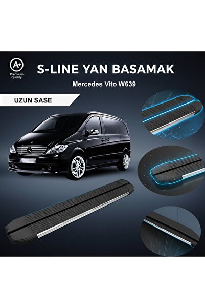 beyaztuning Mercedes Vito W639 UZUN S-Line Premium Krom Yan Basamak 2004-2014