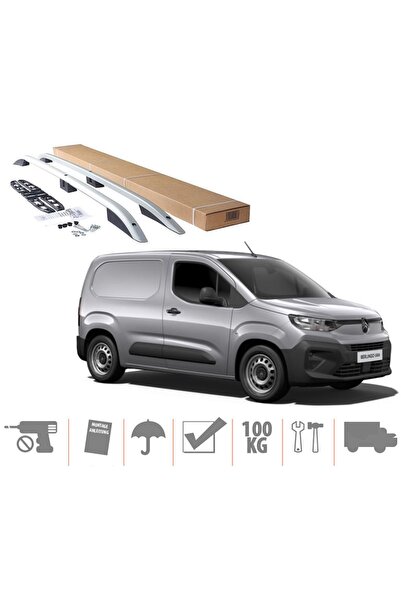 beyaztuning Citroen Berlingo Maxi Van Üst Port Bagaj Tavan Çıtası Gri 2019 So...