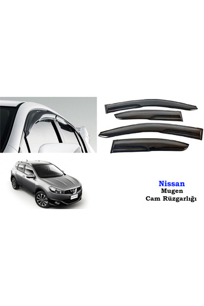 Universal Nissan Qashqai Mugen Cam Kenar Rüzgarlığı 2006-2013