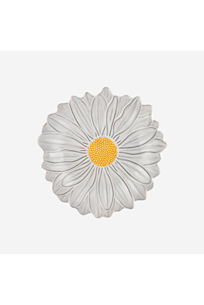 Bordallo Pinheiro Maria Flor Beyaz Seramik Kahvaltı Tabağı 23 Cm