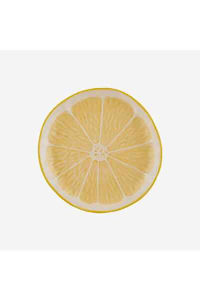 Bordallo Pinheiro Lemon Sarı Seramik Kahvaltı Tabağı 20,5 Cm