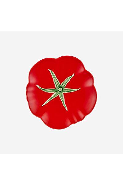 Bordallo Pinheiro Tomato Kırmızı Seramik Servis Tabağı 30 Cm