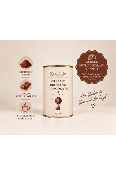 Conbella Creamy İçilebilir Çikolata(Sıcak Çikolata-250 g)