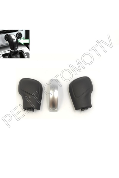 PELİTOTOMOTİV Golf 7 7.5 Dsg Automatic Gear Shift Knob Side Covers and Nickel...