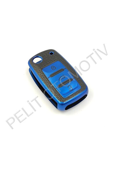 PELİTOTOMOTİV Husă pentru chei Volkswagen cu 3 chei Superrlux Albastru