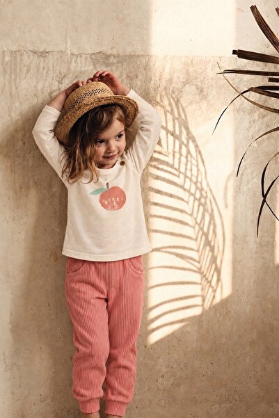 Cigit Printed Seasonal Baby Set 0-3 Years Old Ecru Pink