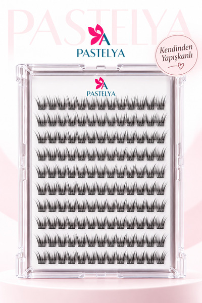 Pastelya KENDİNDEN YAPIŞKANLI KİRPİK -Tekli Kirpik - KAPAKLI 3 -
